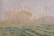 Meadow with Poplars, Claude Monet
